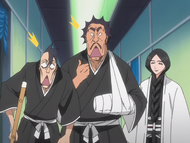 Intimidated by Retsu Unohana.