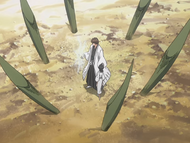 Aizen initiates the extraction process.