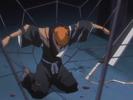 Ichigo is severely injured by Dalk.