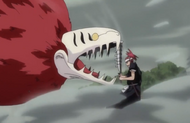 Renji defends himself from his own , , with .