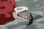 Renji fends off Hihiō Zabimaru.