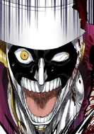 A wounded Mayuri berates Uryū for getting cocky.