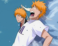 E205 Kon thrown passed Ichigo