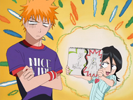 Rukia explains Demi-Hollows to Ichigo.