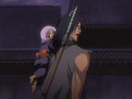 Yachiru and Kenpachi during their time in the Rukongai.