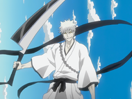 Zangetsu brings out his own version of Zangetsu.