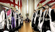 Suì-Fēng and the other captains assemble to question Gin Ichimaru.