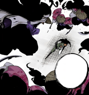 646Lille is attacked.png (577 KB) Lille is attacked by multiple shadow clones of Shunsui.