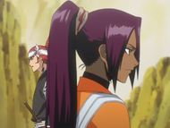 Renji asks Yoruichi if Ichigo will be able to attain Bankai.