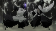 Kenpachi Vs Reigai Kenpachi.