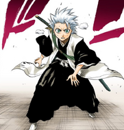 Hitsugaya arrives and finds Aizen alive.