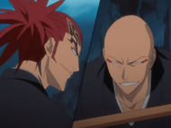 Ikkaku concludes his training of Renji.