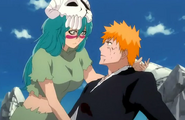 Nelliel pomaga Ichigo.