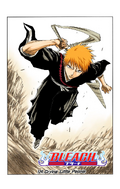 Ichigo on the cover of Chapter 124.