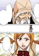 Orihime agrees to update Ichigo on Genryūsai Shigekuni Yamamoto's behalf.