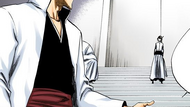 Aizen instructs Ulquiorra to carry out his orders.