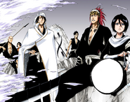 Ikkaku and the others arrive to take on the Sternritter.