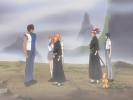 Uryū and his friends reunite with Sado.