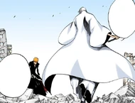 Gin prepares to battle Ichigo.