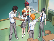 Renji and his friends accuse each other of being the imposter.