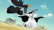 Ichigo ataca a Gin