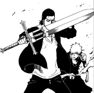 Kūgo protege a Ichigo de Tsukishima