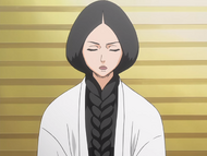 Unohana scolds Hanatarō Yamada.