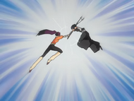 Suì-Fēng fights Yoruichi.