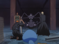 Izuru joins Ichigo in confronting Koga and Dalk.