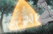 Orihime protects herself from Muramasa,