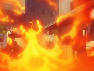 Ichigo and his friends are caught up in the flames unleashed by Goethe.