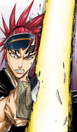 Ichigo uses Getsuga Tenshō against Renji.