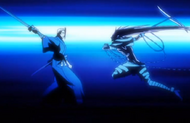 Kazeshini attempts to kill Kira before he can use Shikai.