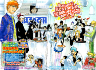 The color spread of chapter 456, featuring many popular characters from the series.