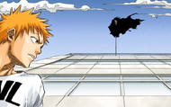 Ichigo meets Zangetsu for the first time.