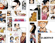 Rukia and every other character in the series on the cover of Chapter 51.