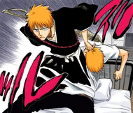 Ichigo exits his body.