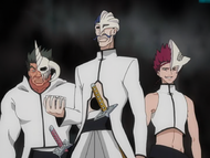 Aldegor, Patros, and Menis appear in a Garganta.