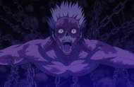 Kokutō screams as he regains his body.