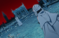 Äs Nödt confronts Rukia over the disappearance of Senbonzakura Kageyoshi.