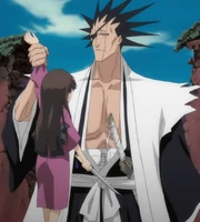Kenpachi appréhendant l'assassin.