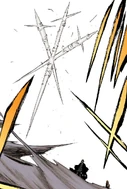 Urahara seals away Aizen with Kyūjūrokkei Kakafūmetsu.