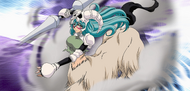 Nelliel using her Resurrección, Gamuza.