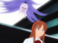 Numb Chandelier appears behind Orihime.