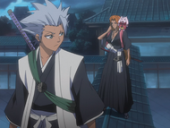 Rangiku loses contact with the Shinigami groups.