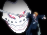 Grand Fisher reappears behind Ichigo.