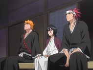 Ichigo, Rukia, and Renji reflect on recent events.