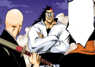 Edrad Liones confronts Ikkaku and Yumichika.