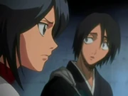 Hanataro discute avec Rukia