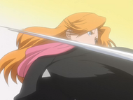 Rangiku is attacked by Ichinose.